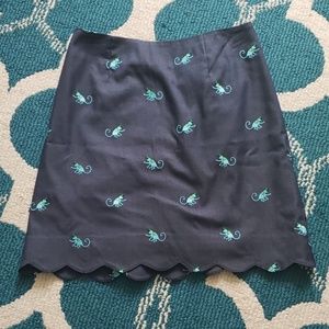 Lilly Pullitzer Scalloped Skirt Size 2